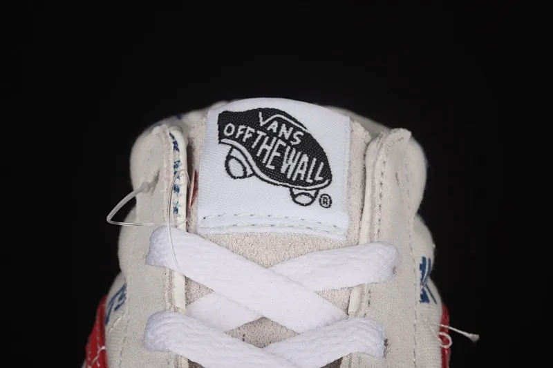 All categories Vans Vans series Vans Mid Vans China Vans Sk8-Mid Logo white full-print mid-top casual sneakers VN0A3WKT9M8